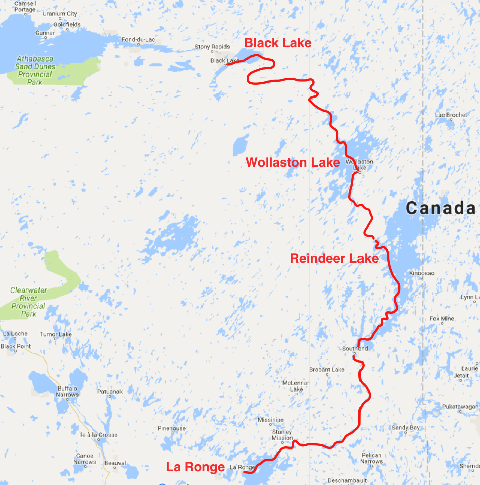 Black Lake Saskatchewan Map La Ronge To Black Lake 2013 | Wilderness Canoeing In Canada